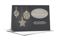 Christmas Feliz Navidad Ornaments Card 7.875